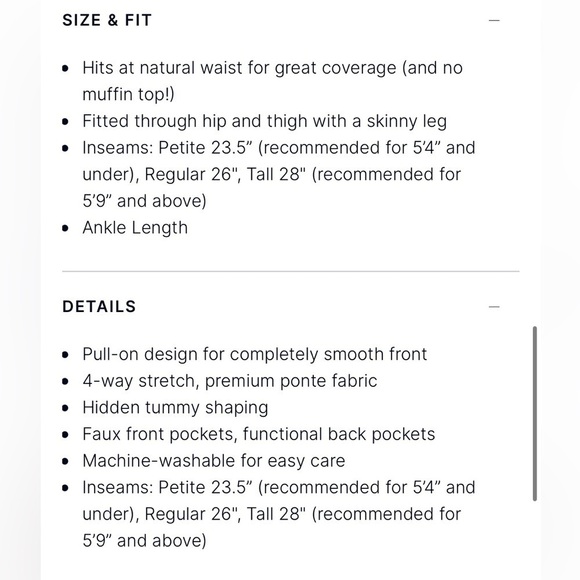 Spanx The Perfect Pant, Ankle 4-Pocket Navy XL - Picture 15 of 16